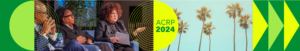 ACRP 2024 - split image of speakers on left and palm trees on right